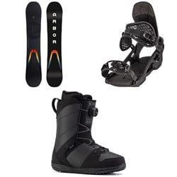 Arbor Formula Rocker Snowboard ​+ Arbor Spruce Snowboard Bindings ​+ Ride Anthem Snowboard Boots 2023